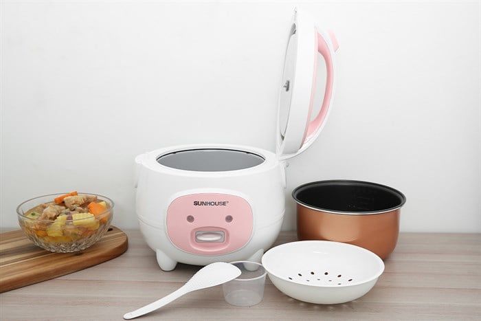Nồi cơm nắp gài Sunhouse 1.2 lít SHD8217W