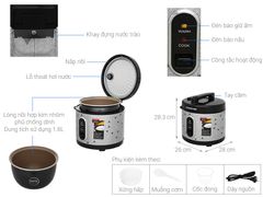 Nồi cơm nắp gài Sunhouse 1.8 lít SHD8630