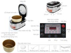 Nồi cơm điện tử Sunhouse mama 1.8 lít SHD8903