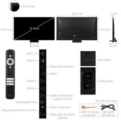 Google TV TCL QD-Mini LED 4K 75 inch 75C755