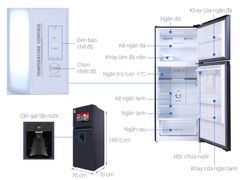Tủ lạnh Toshiba Inverter 407 lít GR-RT535WE-PMV(06)-MG