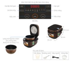 Nồi cơm điện tử BlueStone 1.5 lít RCB-5949