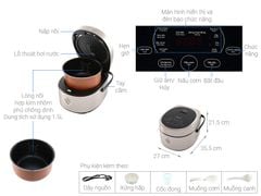 Nồi cơm điện tử Kangaroo 1.5 lít KG15DR10