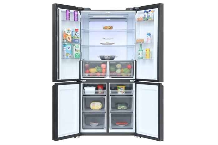 Tủ lạnh Aqua Inverter 660 lít Multi Door AQR-M727XA(GS)U1