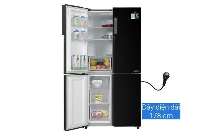 Tủ lạnh Aqua Inverter 456 lít Multi Door AQR-M525XA(FB)