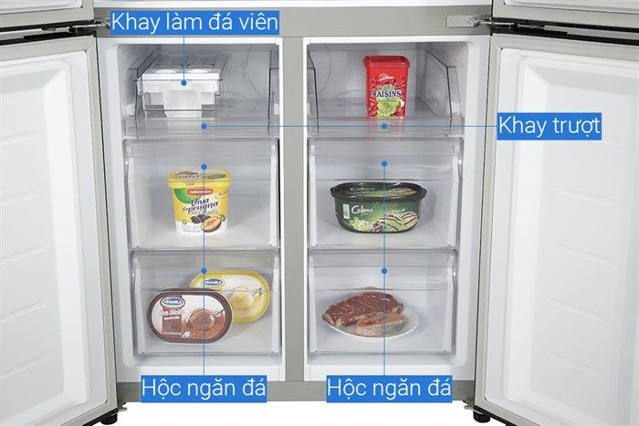 Tủ lạnh Aqua Inverter 456 lít Multi Door AQR-M525XA(FB)