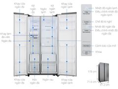 Tủ lạnh Samsung Inverter 655 lít Side By Side RS62R5001M9/SV
