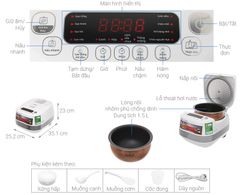 Nồi cơm cao tần Tefal 1.5 lít RK808168