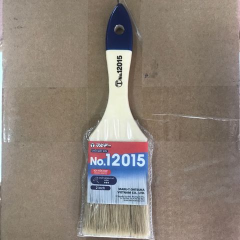 Cọ chip cán gỗ phủ bóng vecni, sợi hỗn hợp 10mm-40mm MARU-T BR12015