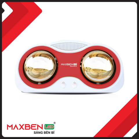 Đèn sưởi nhà tắm 2 bóng - Maxben