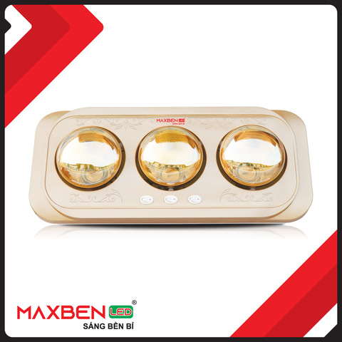 Đèn sưởi nhà tắm 3 bóng - Maxben