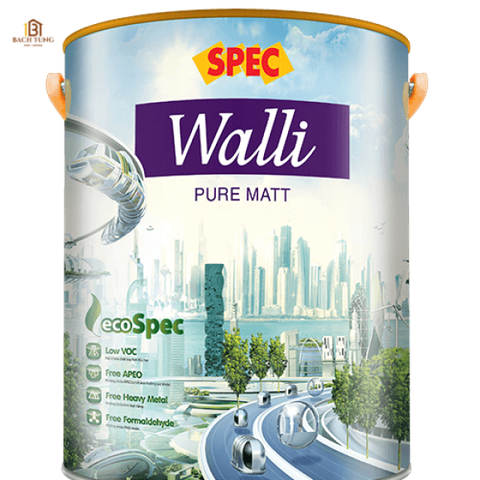 Sơn nội thất mờ cao cấp - Spec Walli Pure Matt