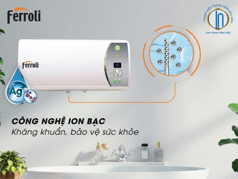 Bình nóng lạnh Ferroli VERDI AG+ ngang gián tiếp 15L