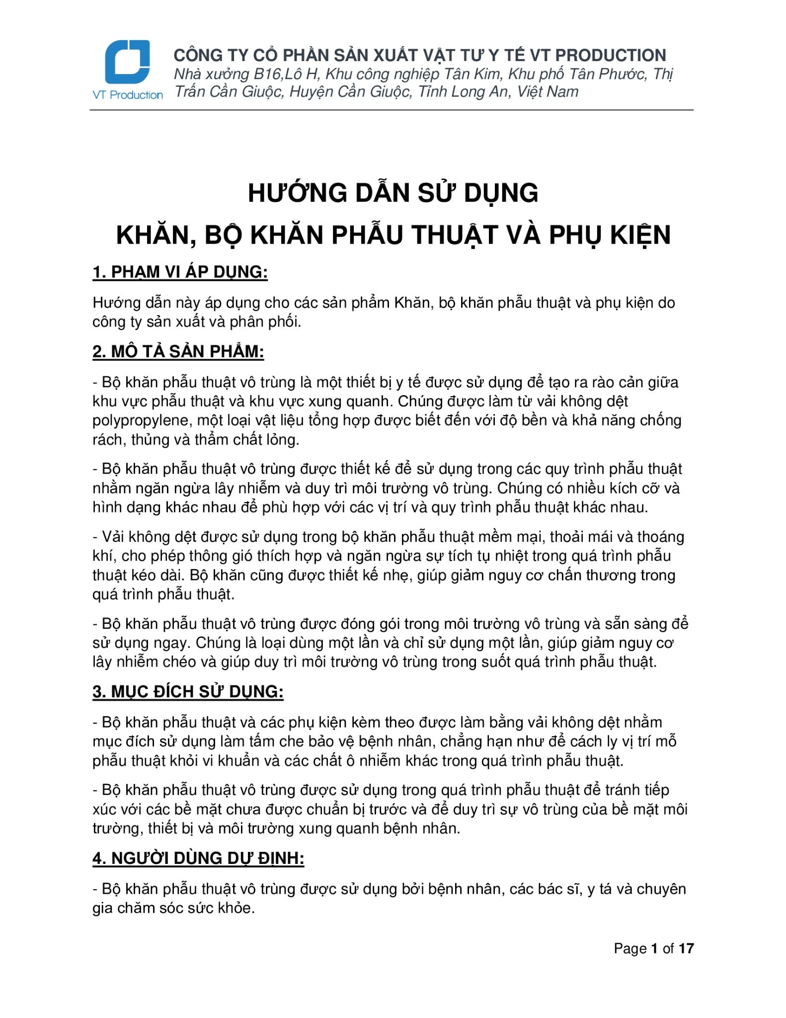  Hướng dẫn sản phẩm 
