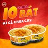 Combo mì ăn liền Chin Chin: 10 bát mì gà chua cay