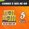Combo mì ăn liền Chin Chin: 5 mì gà chua cay