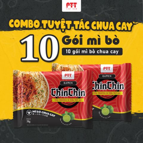 Combo mì ăn liền Chin Chin Combo tuyệt tác chua cay