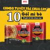 Combo mì ăn liền Chin Chin: 10 mì bò chua cay