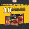 Combo mì ăn liền Chin Chin: 10 mì xào bò khô cay