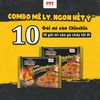 Combo mì ăn liền Chin Chin: 10 mì xào gà cháy tỏi ớt