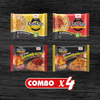 Combo mì ăn liền Chin Chin: 1 mì bò chua cay + 1 mì gà chua cay + 1 mì xào bò khô cay + 1 mì xào gà cháy tỏi ớt