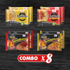 Combo mì ăn liền Chin Chin: 2 mì bò chua cay + 2 mì gà chua cay + 2 mì xào bò khô cay + 2 mì xào gà cháy tỏi ớt