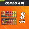 Combo mì ăn liền Chin Chin: 2 mì bò chua cay + 2 mì gà chua cay + 2 mì xào bò khô cay + 2 mì xào gà cháy tỏi ớt