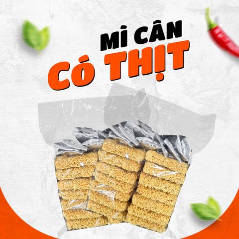 Mì ăn liền Chin Chin - Mì túi bò chua cay - Gói 1kg