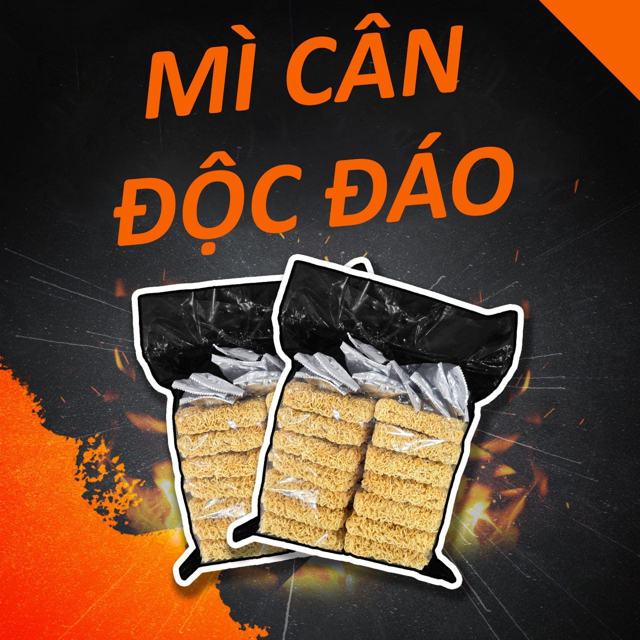 Mì ăn liền Chin Chin - Mì túi gà chua cay - Gói 1kg