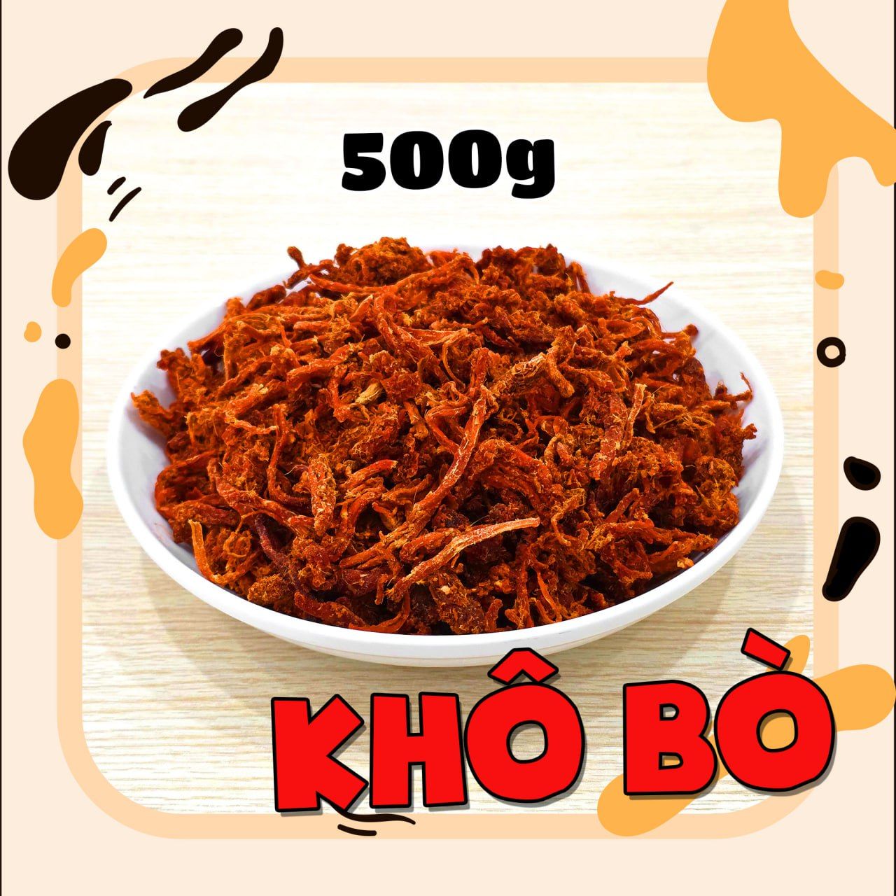 Thịt bò khô - Gói 500g