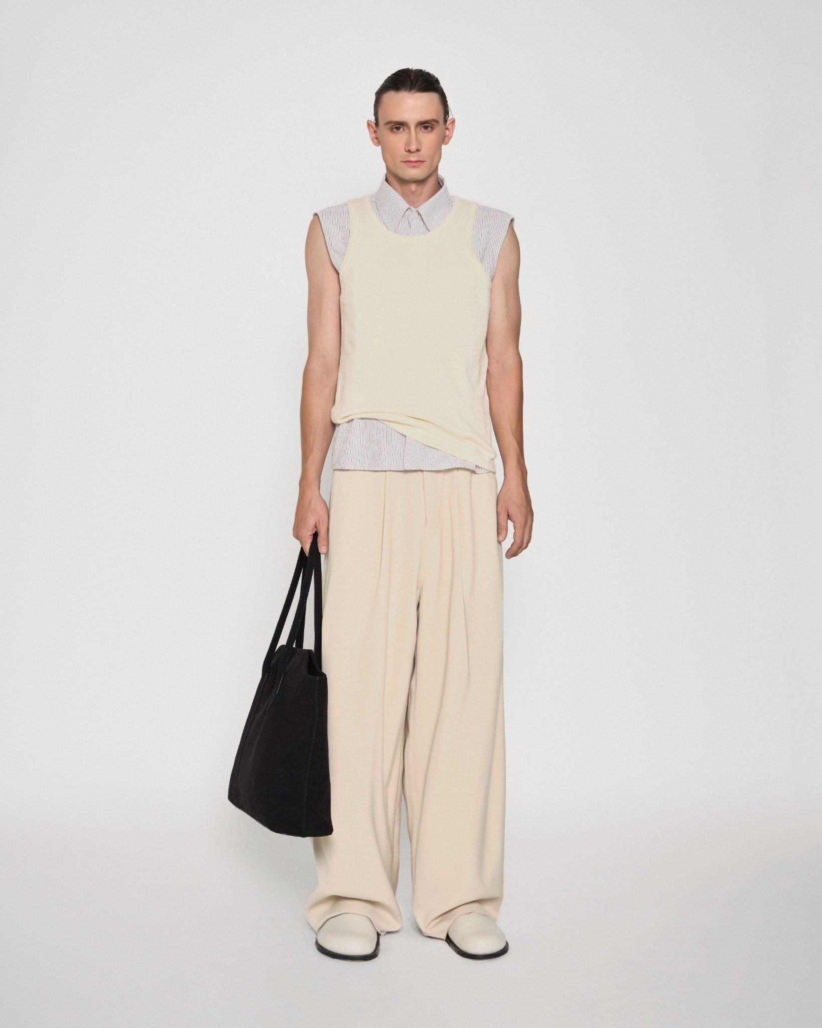  CREAM KNIT TANK 