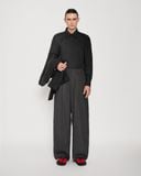  BLACK CUT-OUT LONG SLEEVE SHIRT 