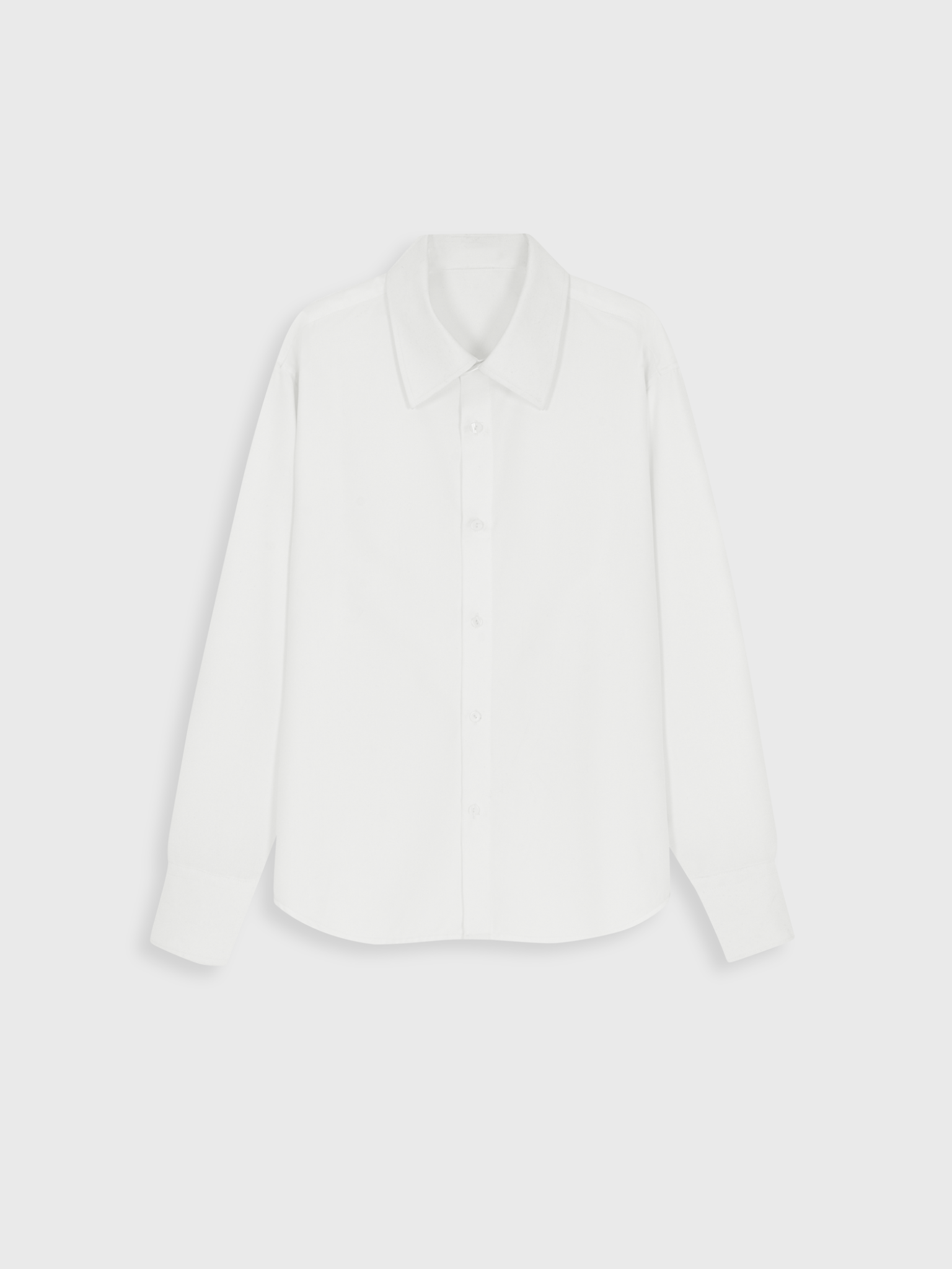  WHITE ESSENTIAL RELAXED SHIRT 
