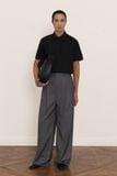  BLACK TEXTURED POLO SHIRT 