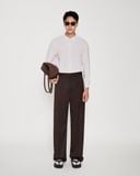  WHITE CUT-OUT LONG SLEEVE SHIRT 