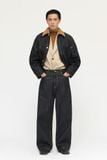  RAW DENIM SUEDE- COLLAR JACKET 