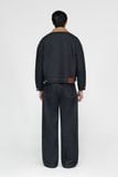  RAW DENIM SUEDE- COLLAR JACKET 