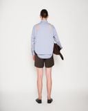  LIGHT BLUE CUT-OUT LONG SLEEVE SHIRT 