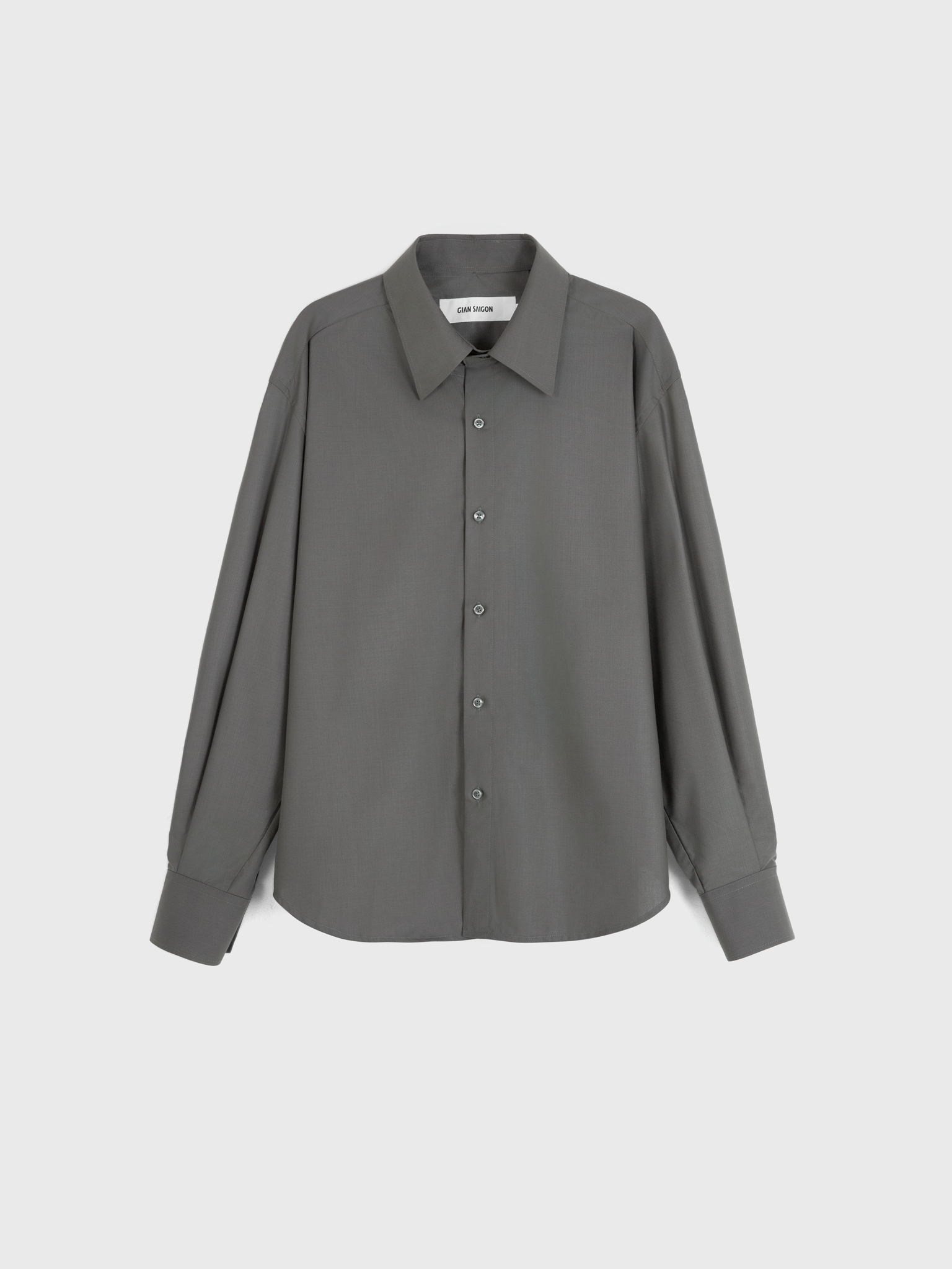  GREY OVERSIZED COCOON SHIRT 