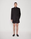  BLACK CLEAN-WAIST SHORTS 