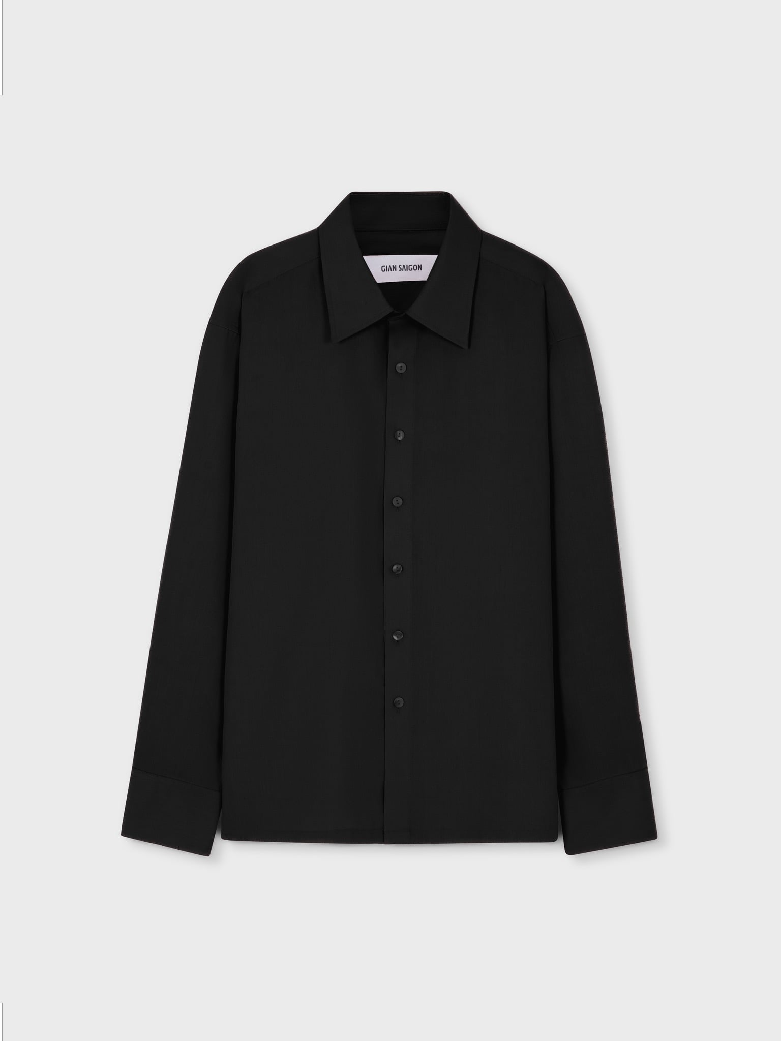  BLACK BAMBOO LONG SLEEVE SHIRT 