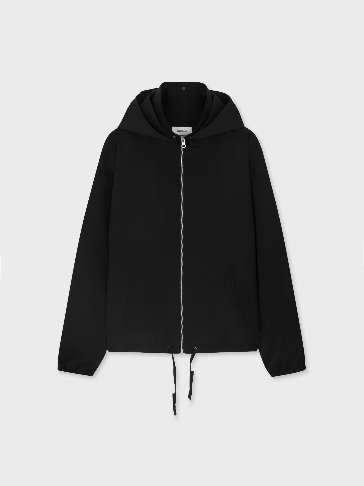  RELAXED NYLON HOODED JACKET 