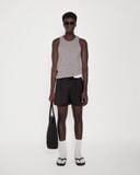  BLACK CLEAN-WAIST SHORTS 