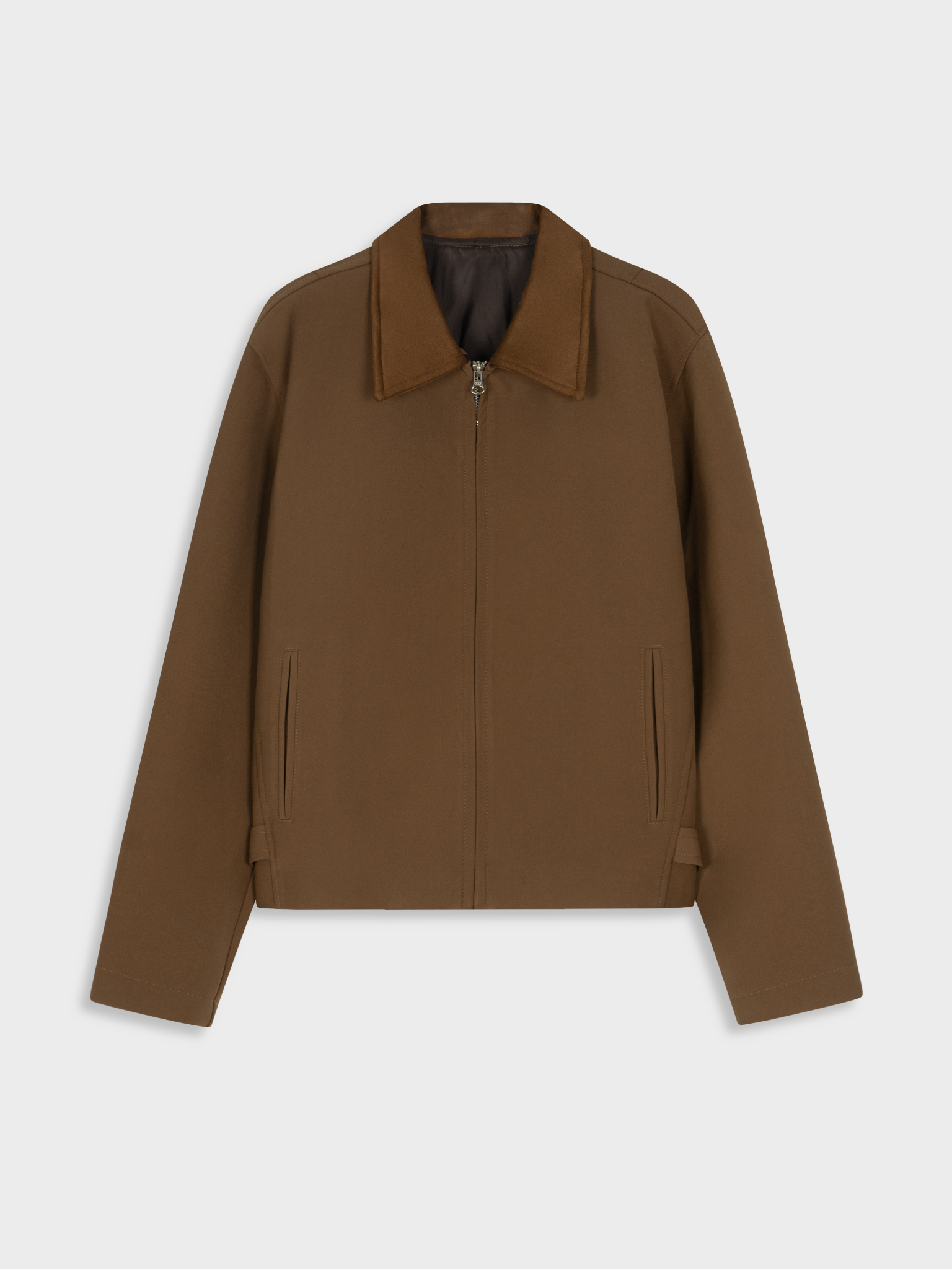  BROWN RELAXED WELT POCKET JACKET 