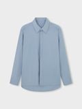  LIGHT BLUE CUT-OUT LONG SLEEVE SHIRT 