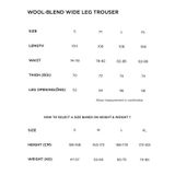  BROWN WOOL BLEND WIDE LEG TROUSERS 