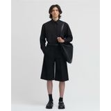  BLACK WOOL BLEND BERMUDA SHORT 