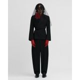  BLACK KHAKI WOOL TROUSERS 