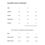  BLACK TAILORED WOOL OVERCOAT 