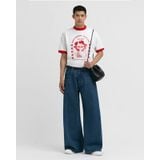 WIDE LEG DENIM JEANS 